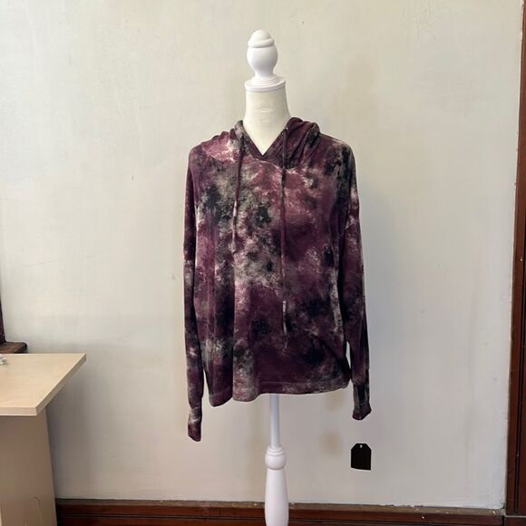 Midnight Bakery purple multicolored long sleeve hoodie Size M NWT - Picture 1 of 9